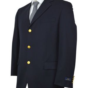 Brooks Brothers Navy 3-button Sport Coat- 40R
